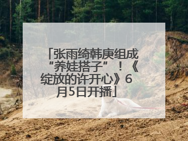 张雨绮韩庚组成“养娃搭子”！《绽放的许开心》6月5日开播