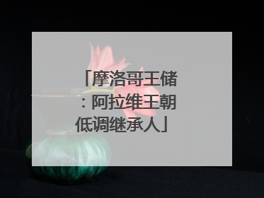 摩洛哥王储：阿拉维王朝低调继承人