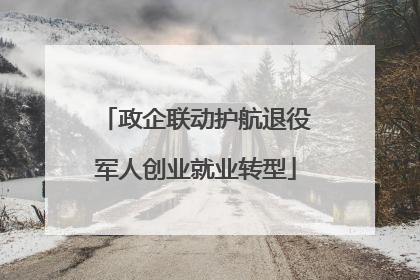 政企联动护航退役军人创业就业转型