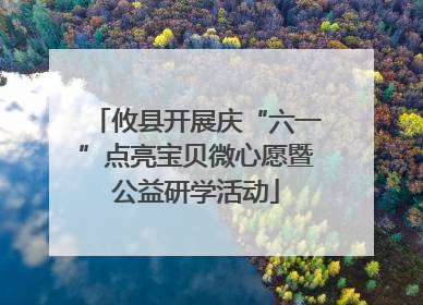 攸县开展庆“六一”点亮宝贝微心愿暨公益研学活动