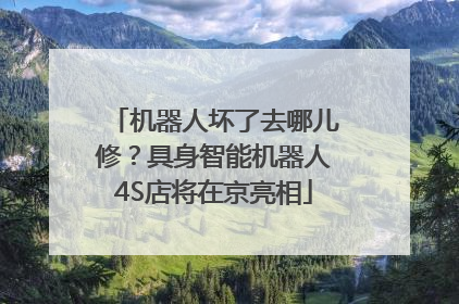 机器人坏了去哪儿修？具身智能机器人4S店将在京亮相
