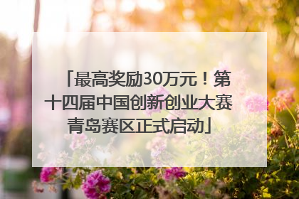 最高奖励30万元！第十四届中国创新创业大赛青岛赛区正式启动