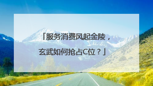服务消费风起金陵，玄武如何抢占C位？
