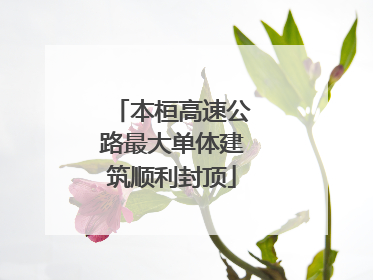 本桓高速公路最大单体建筑顺利封顶