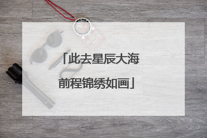 此去星辰大海 前程锦绣如画