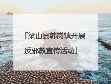 梁山县韩岗镇开展反邪教宣传活动