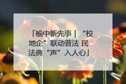 榆中新先事｜“校地企”联动普法 民法典“声”入人心
