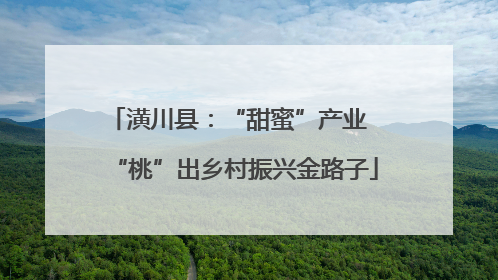 潢川县：“甜蜜”产业  “桃”出乡村振兴金路子