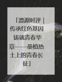 澧源时评｜传承红色基因 铸就青春华章——桑植热土上的青春长征