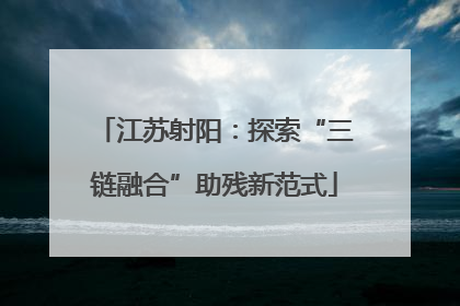 江苏射阳：探索“三链融合”助残新范式