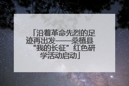 沿着革命先烈的足迹再出发——桑植县“我的长征”红色研学活动启动