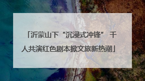 沂蒙山下“沉浸式冲锋” 千人共演红色剧本掀文旅新热潮