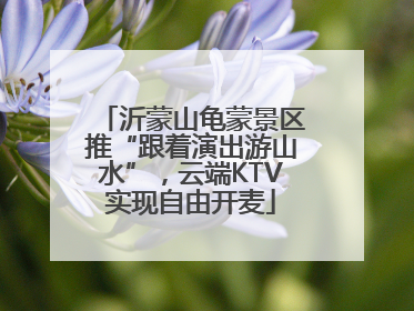 沂蒙山龟蒙景区推“跟着演出游山水”，云端KTV实现自由开麦