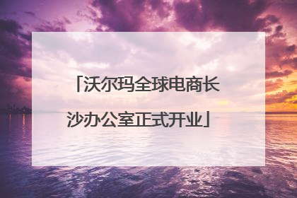 沃尔玛全球电商长沙办公室正式开业