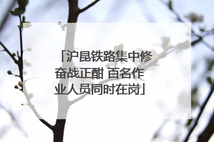 沪昆铁路集中修奋战正酣 百名作业人员同时在岗