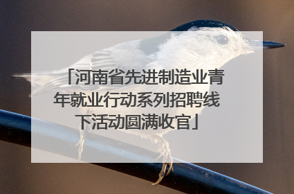 河南省先进制造业青年就业行动系列招聘线下活动圆满收官