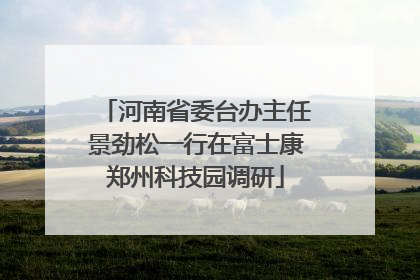 河南省委台办主任景劲松一行在富士康郑州科技园调研