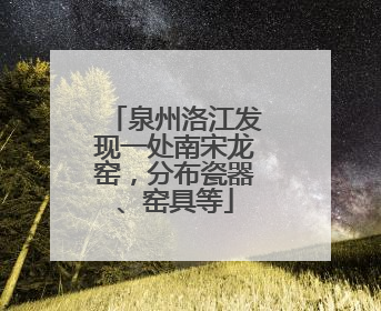 泉州洛江发现一处南宋龙窑，分布瓷器、窑具等