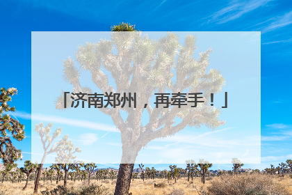 济南郑州，再牵手！