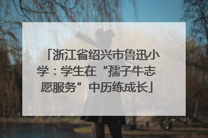 浙江省绍兴市鲁迅小学：学生在“孺子牛志愿服务”中历练成长