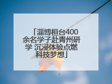 淄博桓台400余名学子赴青州研学 沉浸体验点燃科技梦想