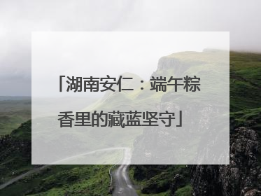 湖南安仁：端午粽香里的藏蓝坚守