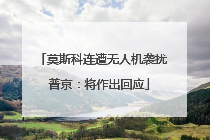 莫斯科连遭无人机袭扰 普京：将作出回应