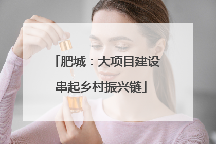 肥城：大项目建设串起乡村振兴链