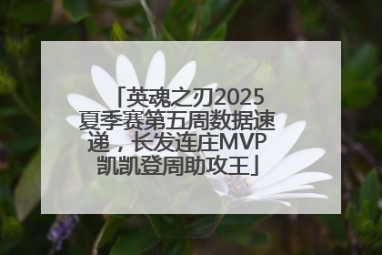 英魂之刃2025夏季赛第五周数据速递，长发连庄MVP凯凯登周助攻王