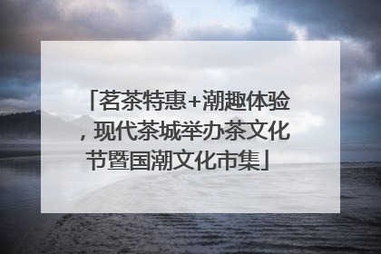 茗茶特惠+潮趣体验，现代茶城举办茶文化节暨国潮文化市集
