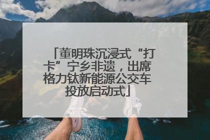 董明珠沉浸式“打卡”宁乡非遗，出席格力钛新能源公交车投放启动式