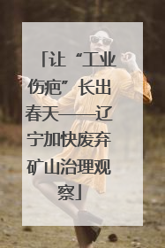 让“工业伤疤”长出春天——辽宁加快废弃矿山治理观察