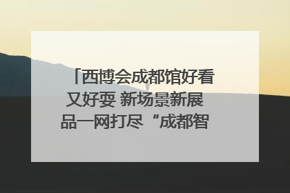 西博会成都馆好看又好耍 新场景新展品一网打尽“成都智造”｜西博视界