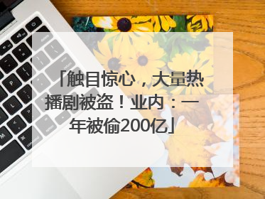 触目惊心，大量热播剧被盗！业内：一年被偷200亿