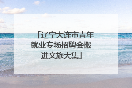 辽宁大连市青年就业专场招聘会搬进文旅大集