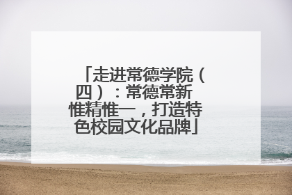 走进常德学院（四）：常德常新 惟精惟一，打造特色校园文化品牌