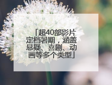 超40部影片定档暑期，涵盖悬疑、喜剧、动画等多个类型
