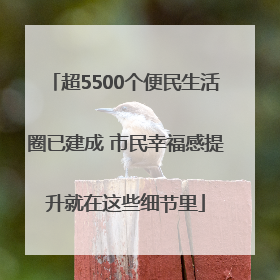 超5500个便民生活圈已建成 市民幸福感提升就在这些细节里