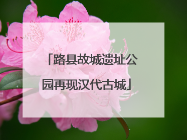 路县故城遗址公园再现汉代古城