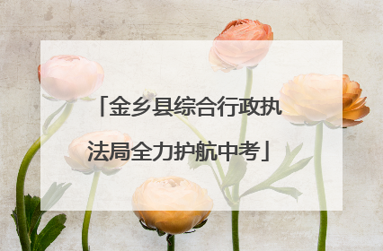 金乡县综合行政执法局全力护航中考
