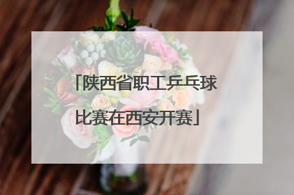 陕西省职工乒乓球比赛在西安开赛