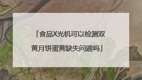 食品X光机可以检测双黄月饼蛋黄缺失问题吗