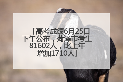 高考成绩6月25日下午公布，菏泽市考生81602人，比上年增加1710人