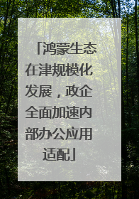 鸿蒙生态在津规模化发展，政企全面加速内部办公应用适配