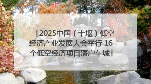 2025中国（十堰）低空经济产业发展大会举行 16个低空经济项目落户车城