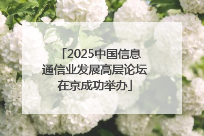 2025中国信息通信业发展高层论坛在京成功举办