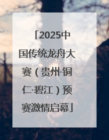 2025中国传统龙舟大赛（贵州·铜仁·碧江）预赛激情启幕