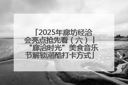2025年廊坊经洽会亮点抢先看（六）丨“廊洽时光”美食音乐节解锁潮酷打卡方式