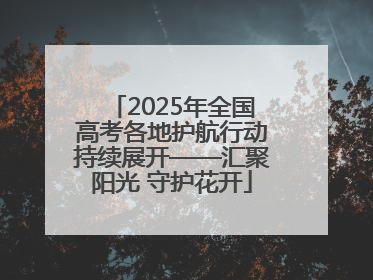 2025年全国高考各地护航行动持续展开——汇聚阳光 守护花开