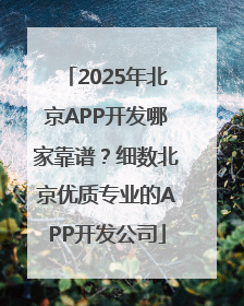 2025年北京APP开发哪家靠谱？细数北京优质专业的APP开发公司